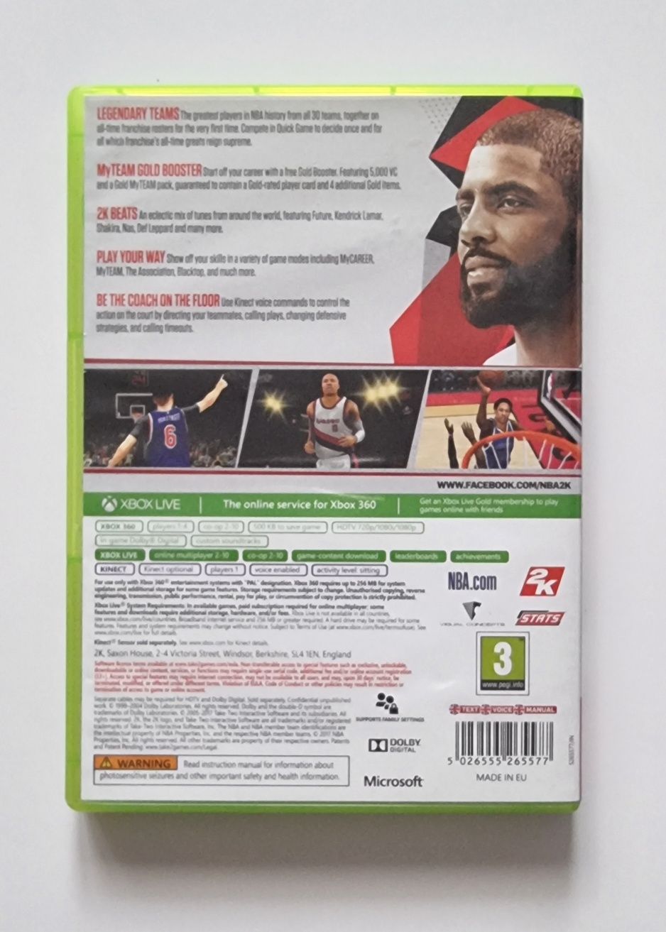 NBA 2k18 xbox 360 do regeneracji