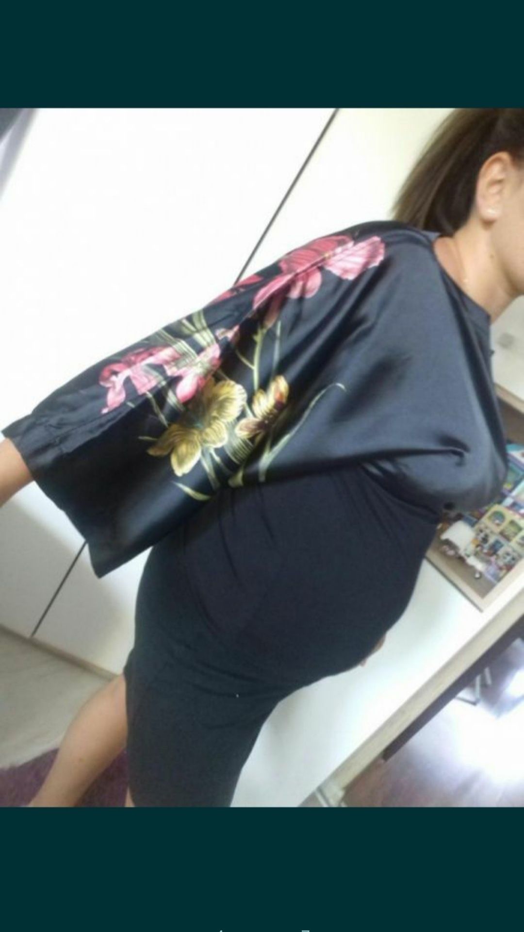 Bluzka ciążowa czarna