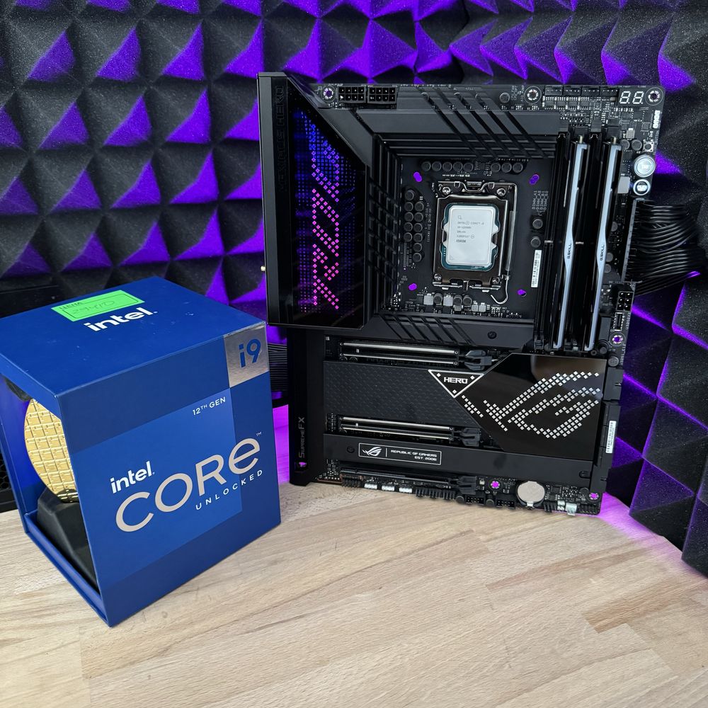 Топ сет i9 12900K, Rog Maximus Hero материнська плата, процесор