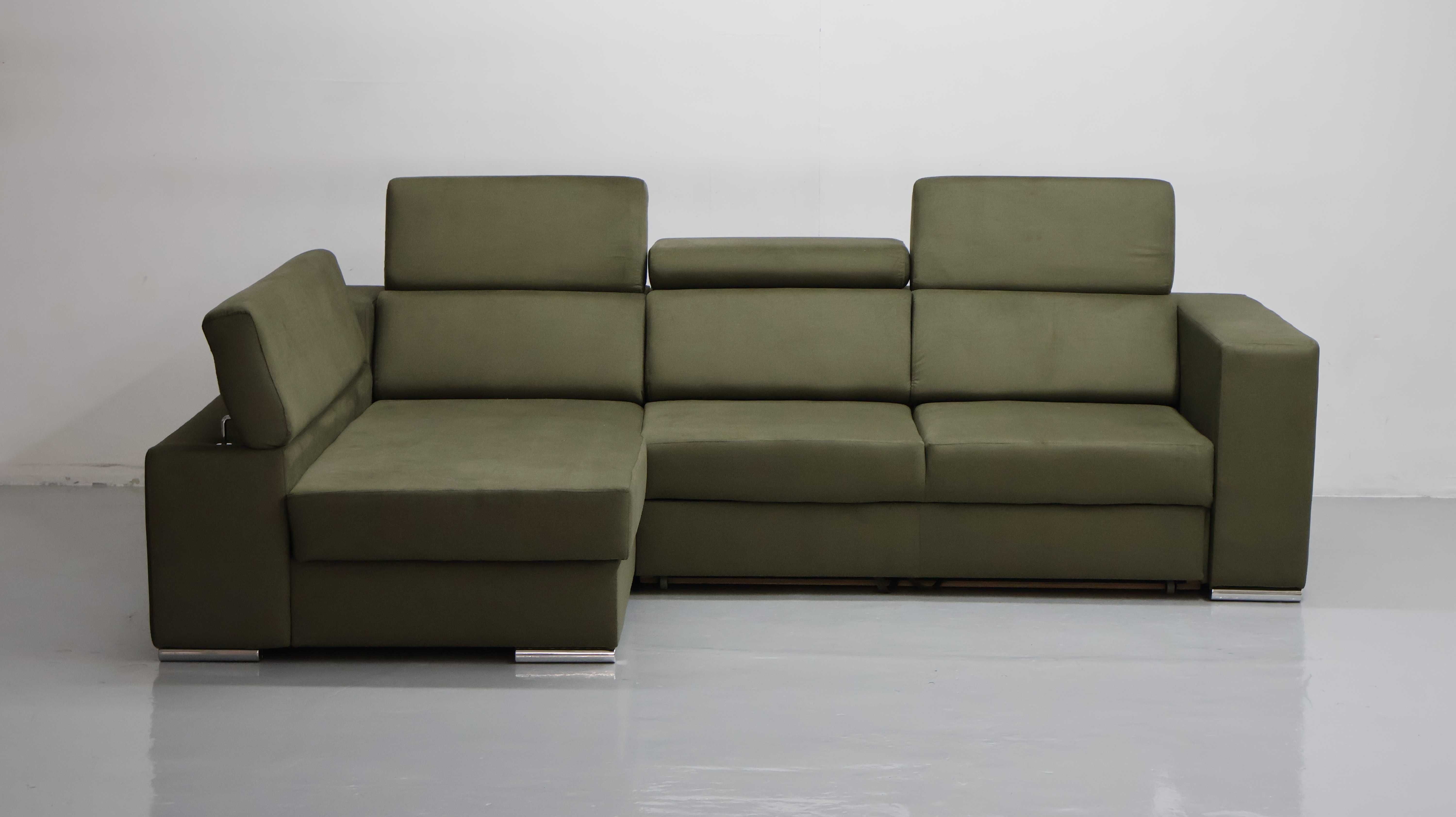TGD DESIGN NOWOCZESNY NAROŻNIK funkcja spania pojemnik regulowane opar