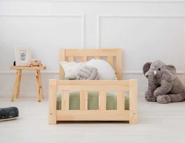 Łóżko dla dziecka CPN Adeko 70x140 podłogowe z zagłówkiem