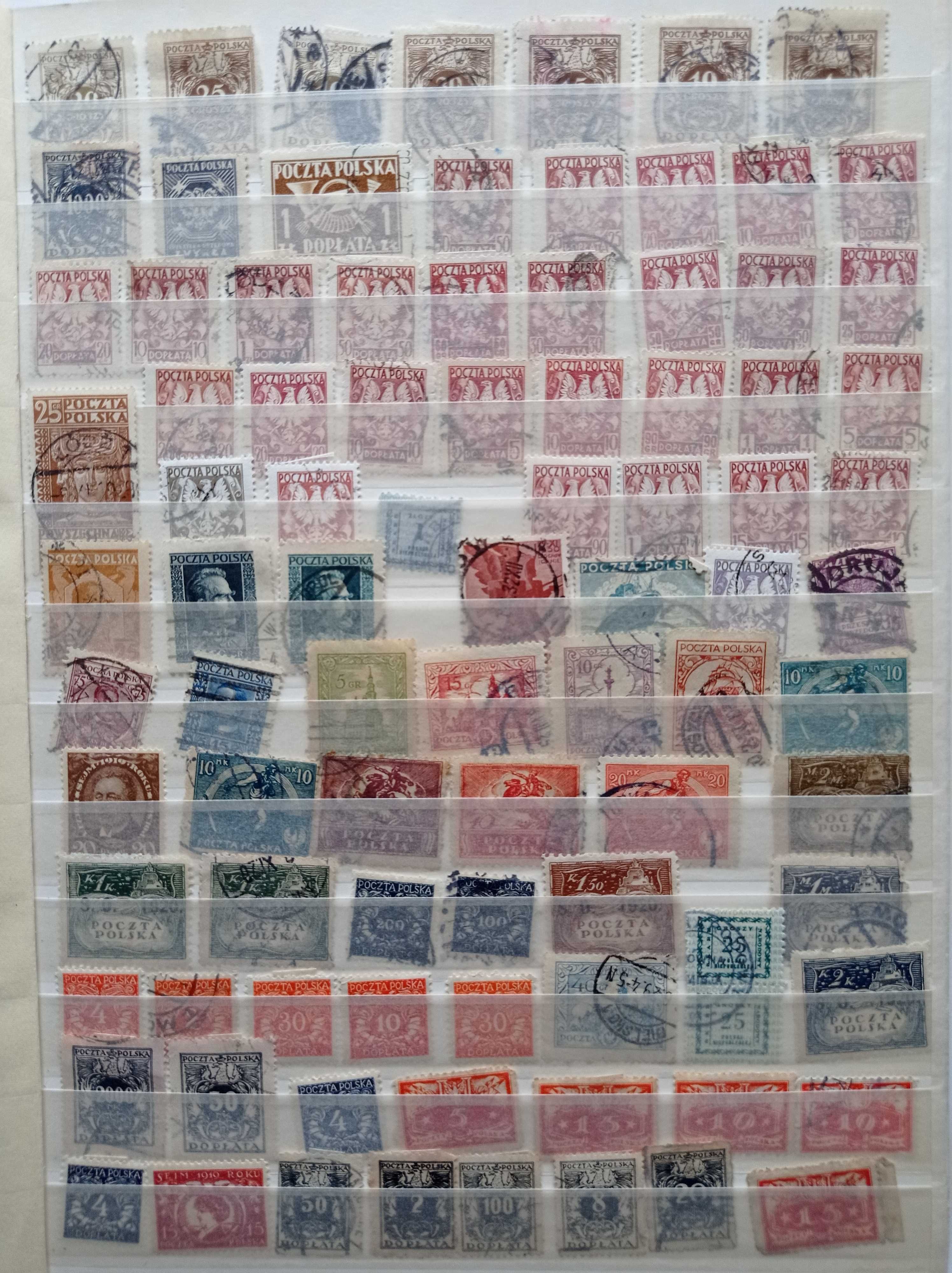 Znaczki pocztowe Polska - 1374 sztuki - lata 1910-60
