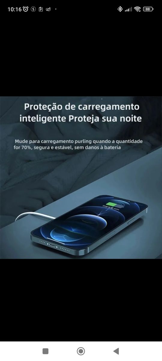 Carregador iPhone 14, 13, 12