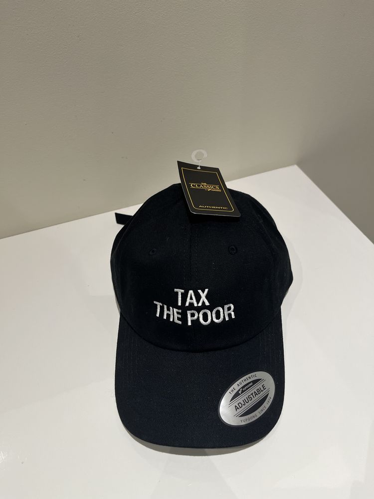 Spirit Capital Tax The Poor czarna czapka z daszkiem unisex