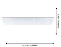 Oprawa sufitowa Eglo Led Calemar-s 100x25cm efekt kryształu