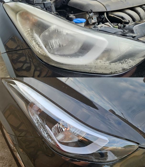 Полировка фар авто полірування покриття лаком