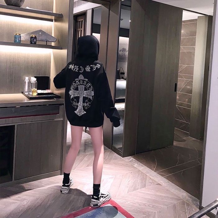 Худі chrome Hearts з блискітками