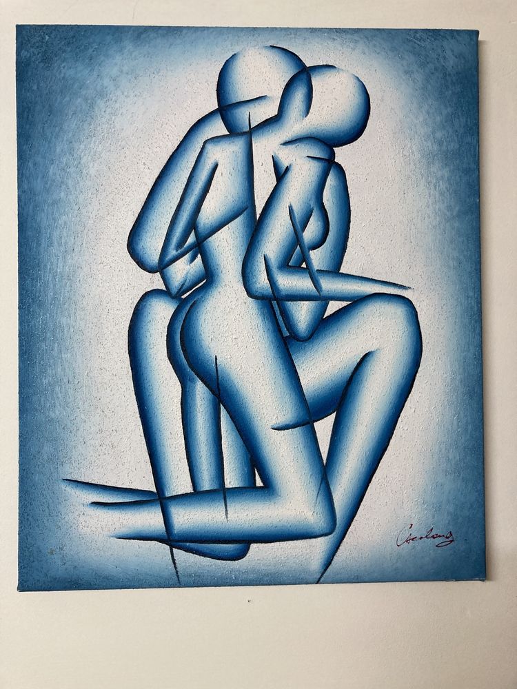 Quadro casal  enamorado