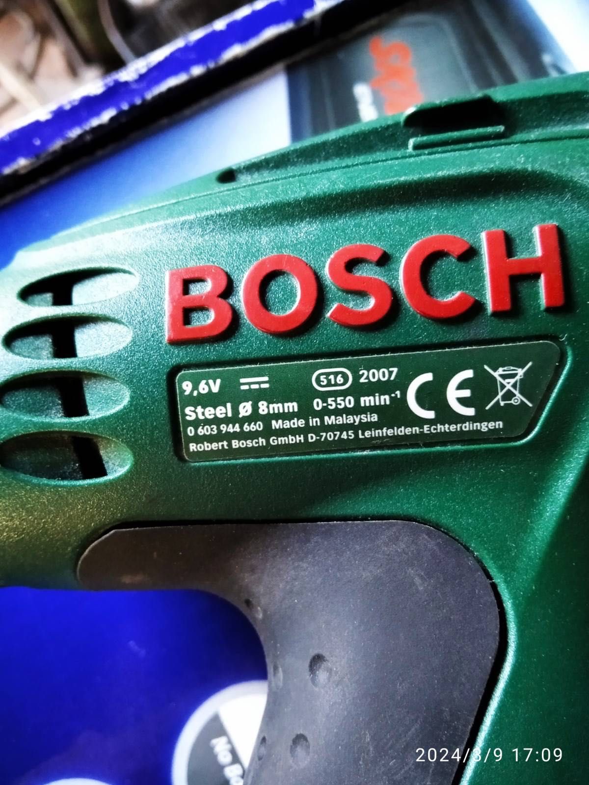 Шуруповерт Bosch PSR960, 9,6 V (1акумулятор, валіза, зарядне)