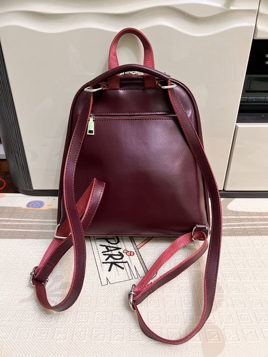 Шкіряний жіночий рюкзак сумка