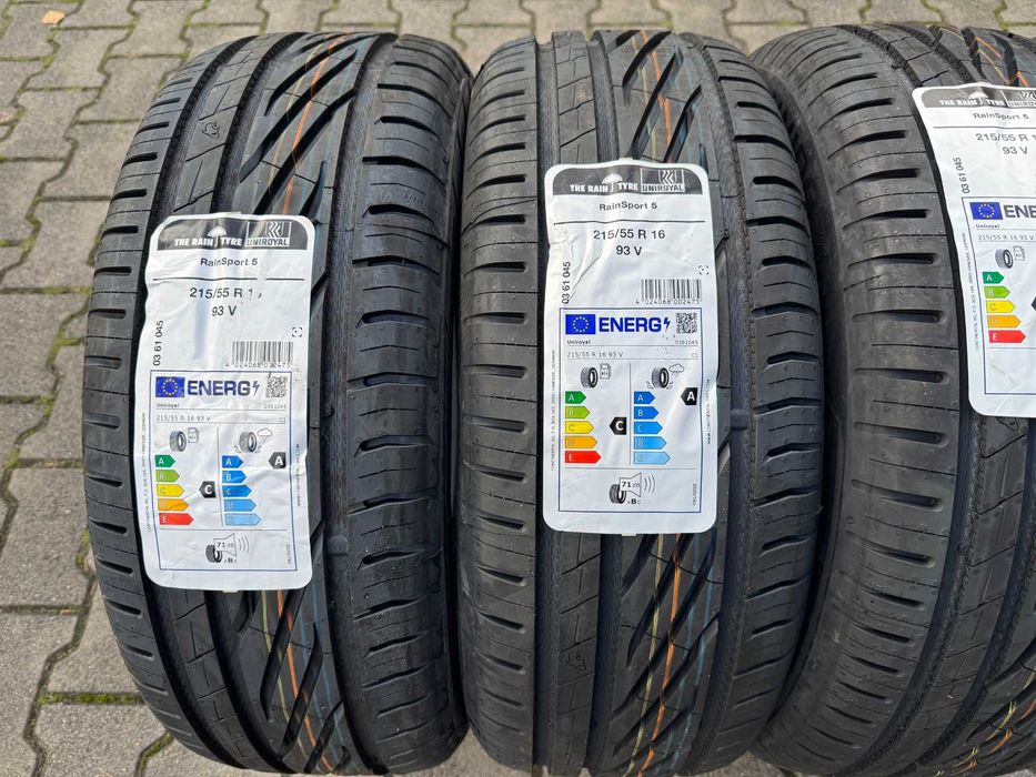 4x Nowe opony letnie 215/55r16 93V UNIROYAL RainSport 5 (2025r)