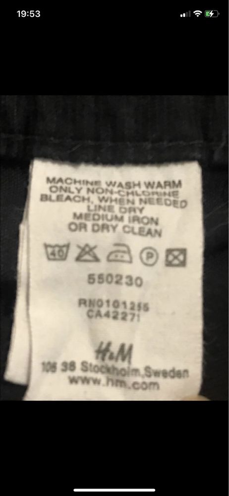 H&M Mama XL bawełna Ciążowa sztruksowa granatowa mini spódnica