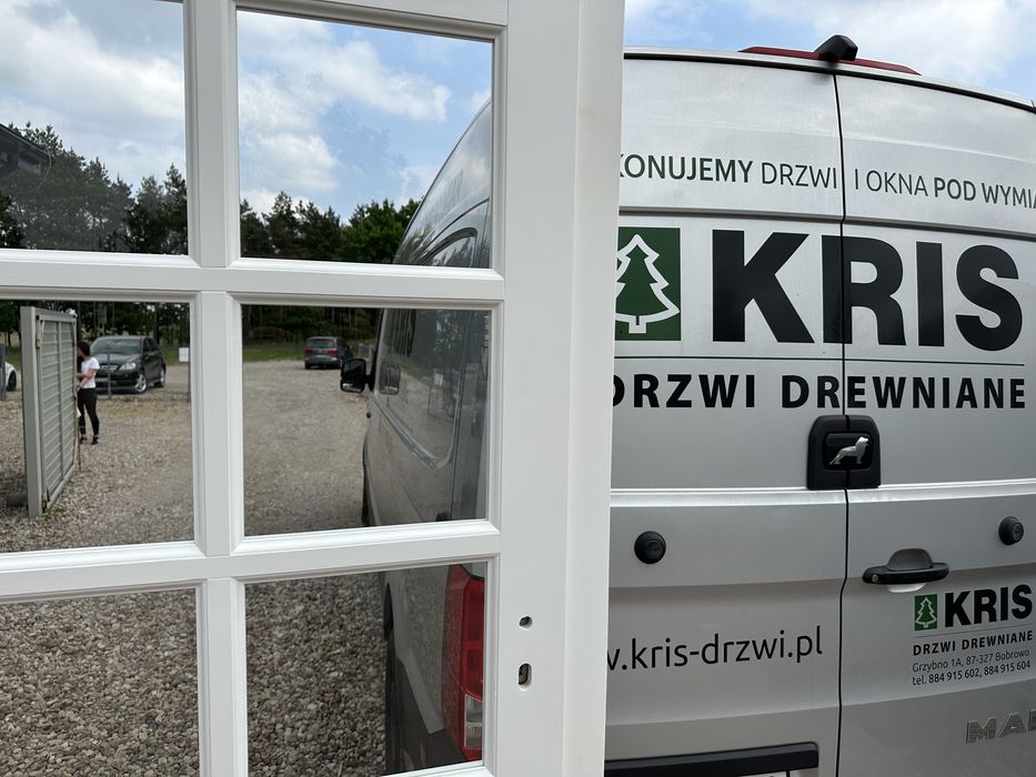 Drzwi wewnętrzne drewniane OD RĘKI P ościeżnicą regulowaną Francuskie