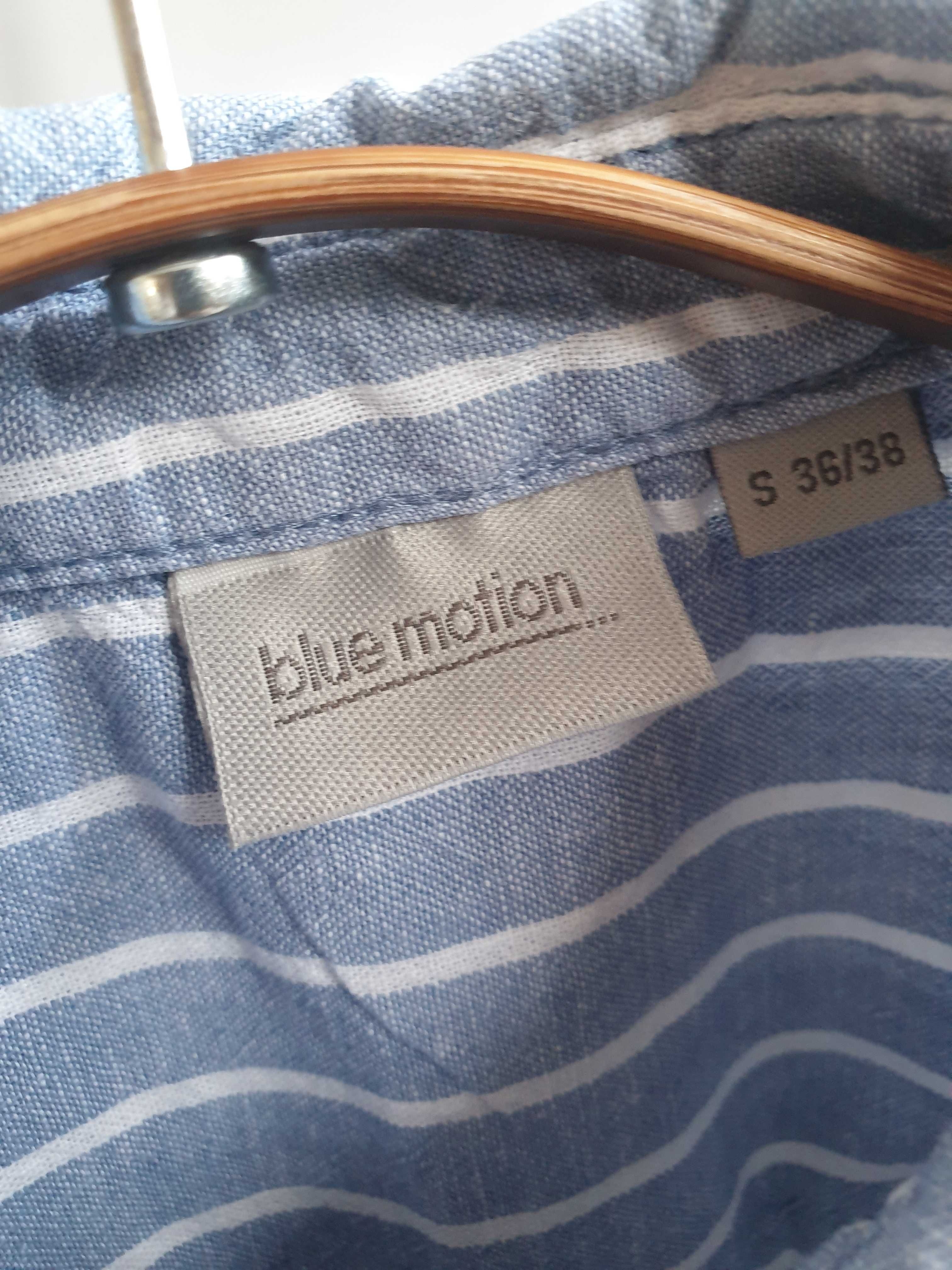 Granatowa koszula lniana Blue Motion 36 38