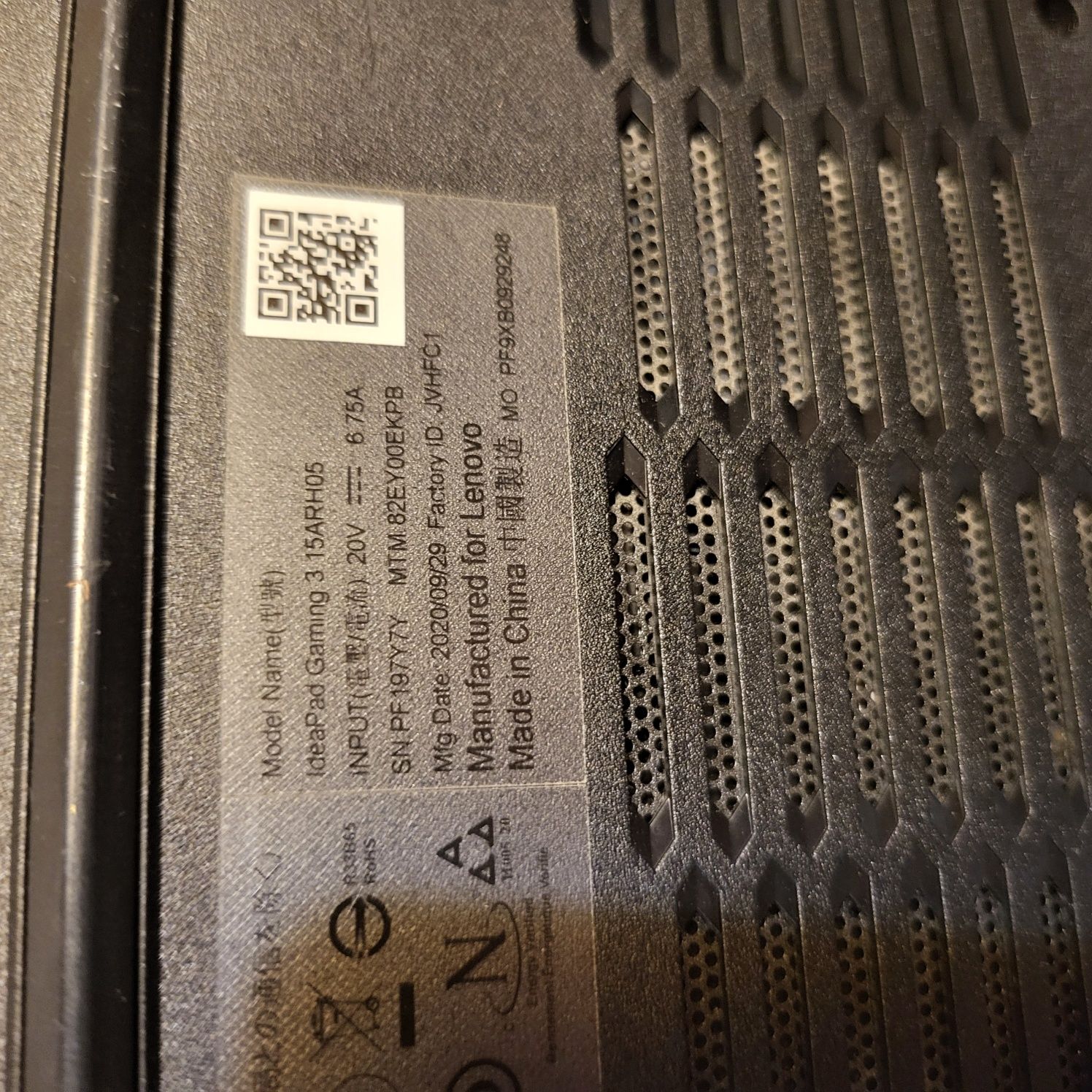 LAPTOP gamingowy LENOVO IDEAPAD GAMING 3 15ARH05 GTX 1650 Warszawa