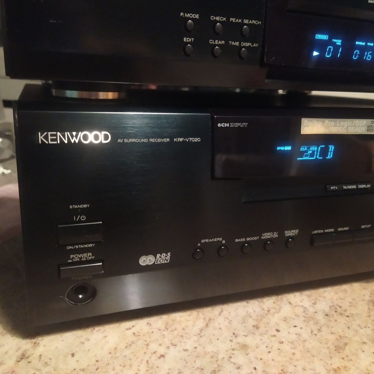 Wyprzedaż Zestaw Kenwood amplituner + CD KRF-V7020 DPF-2010