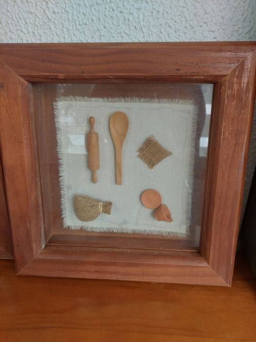Conjunto de dois quadro caixa
