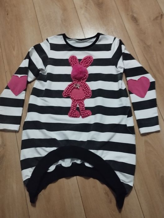 Dresowa tunika w paski