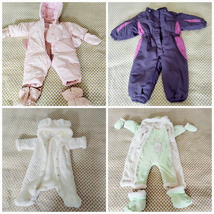 Детская кроватка, коляска Easywalker, 2 автокресла, 5 комбинизонов.