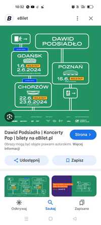 Bilety 2 koncert Podsiadło Chorzów