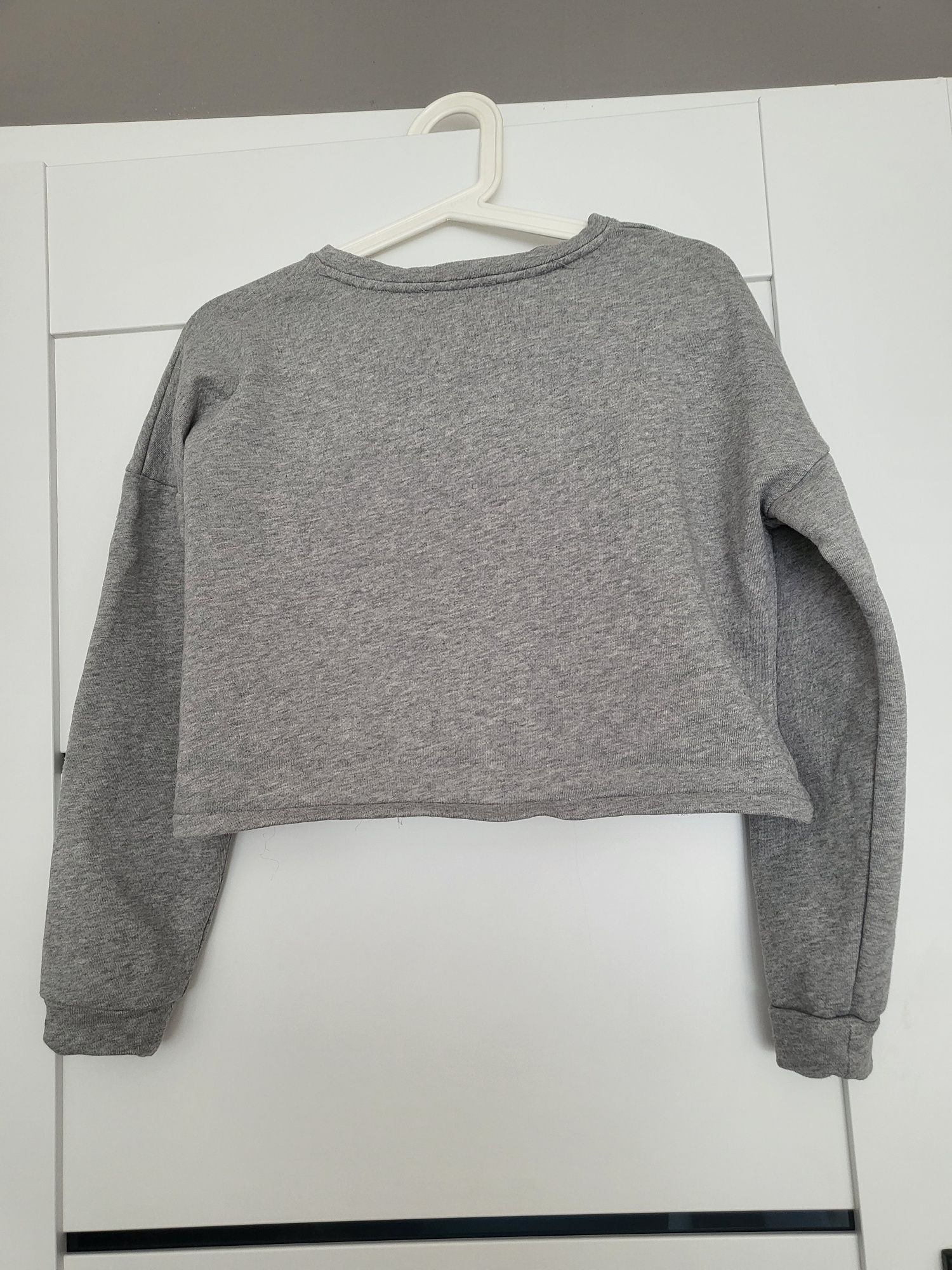 Bluza dresowa cro top oversize Mango rozm.S