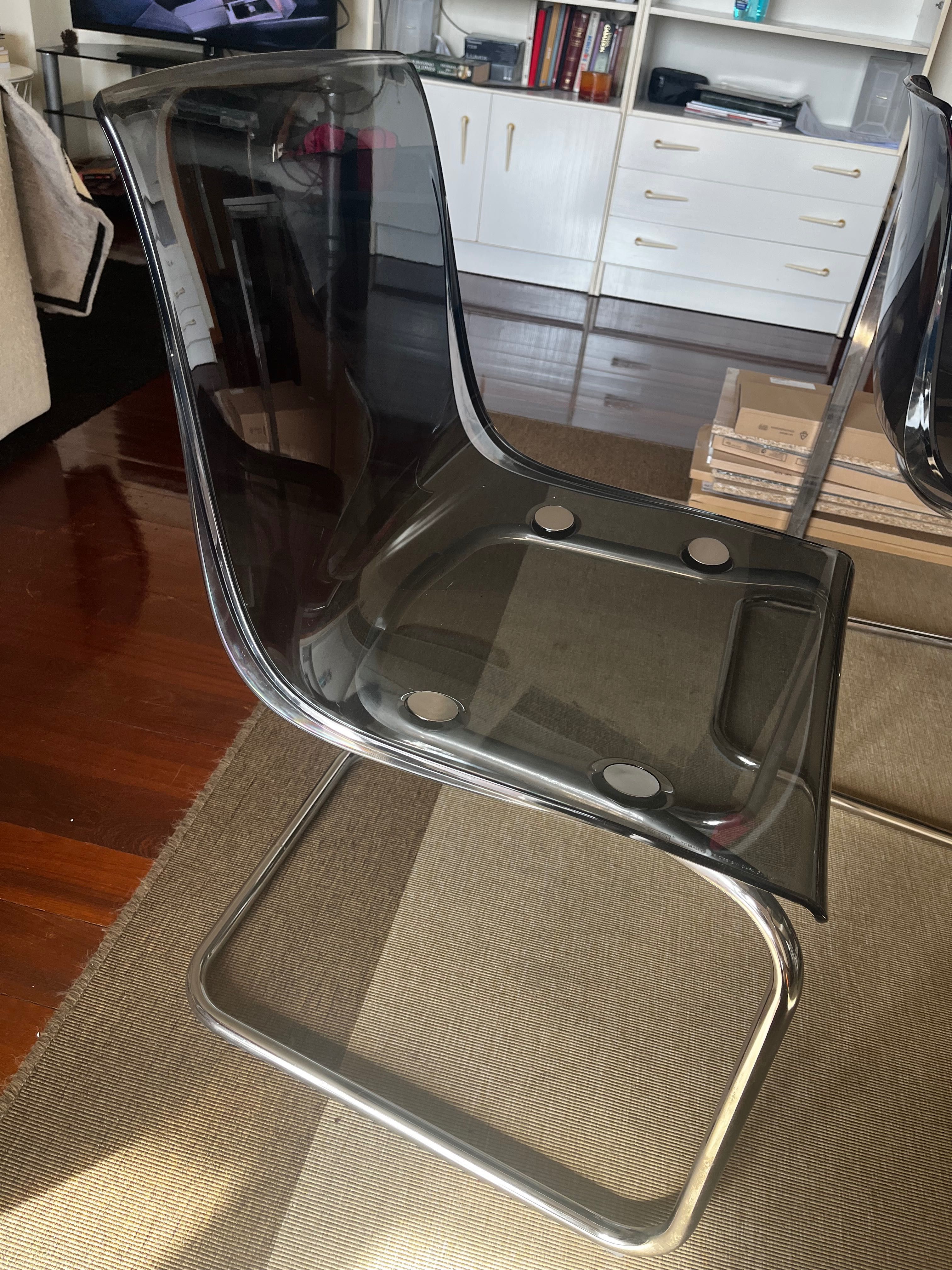 4 cadeiras transparente ikea