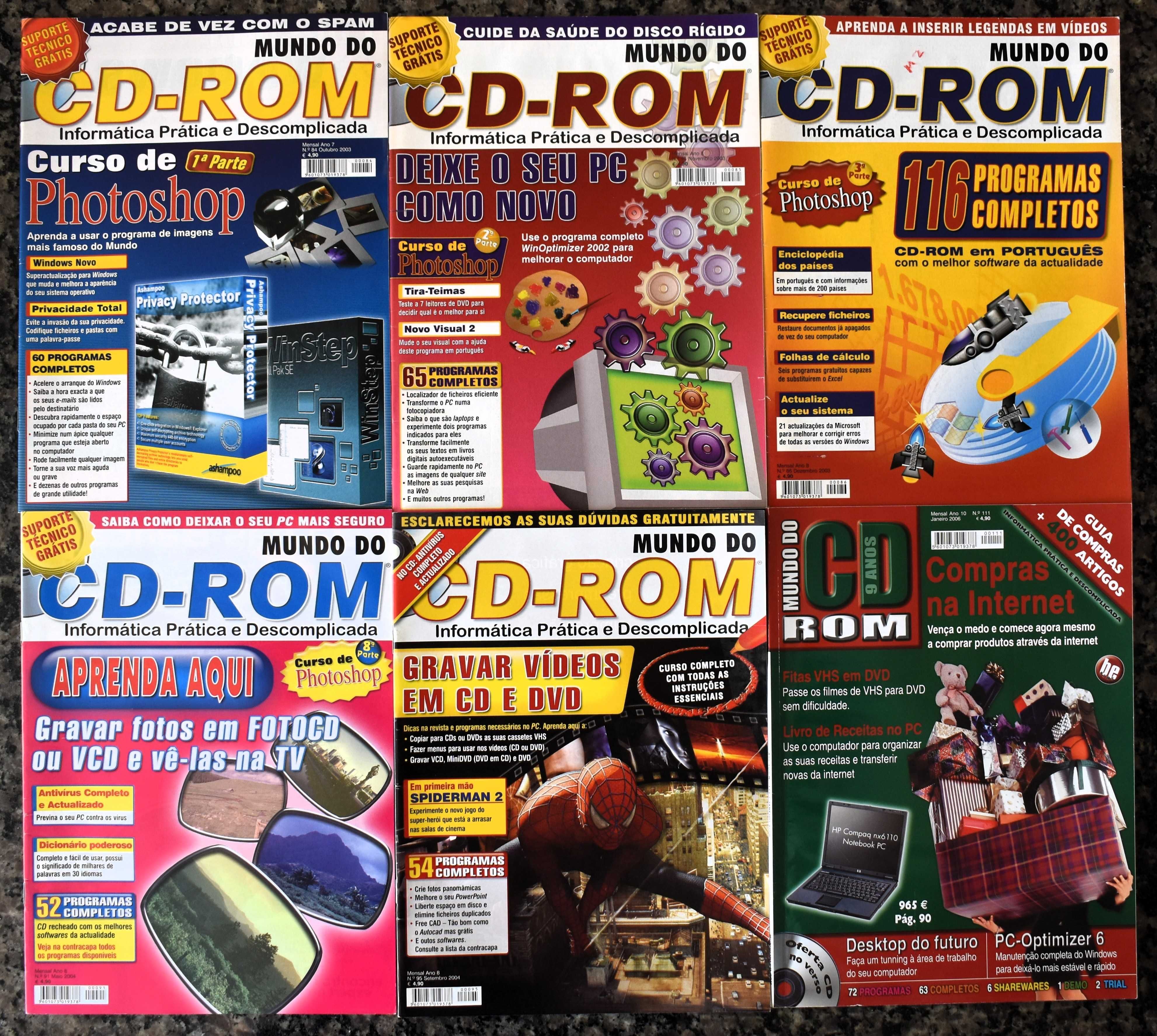 Revistas Mundo do CD-ROM e CD-ROM Fácil