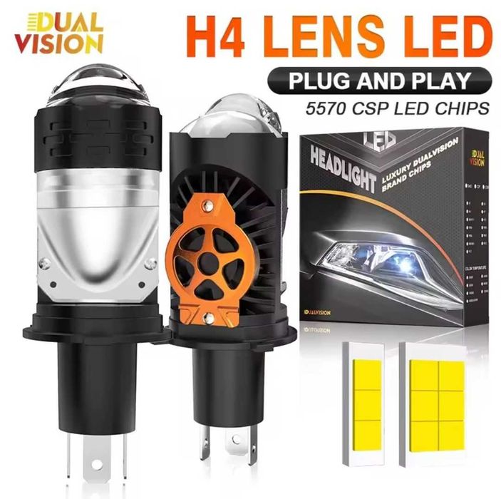 Led лампи DAWNKNIGHT K5C MINI H4 6000к