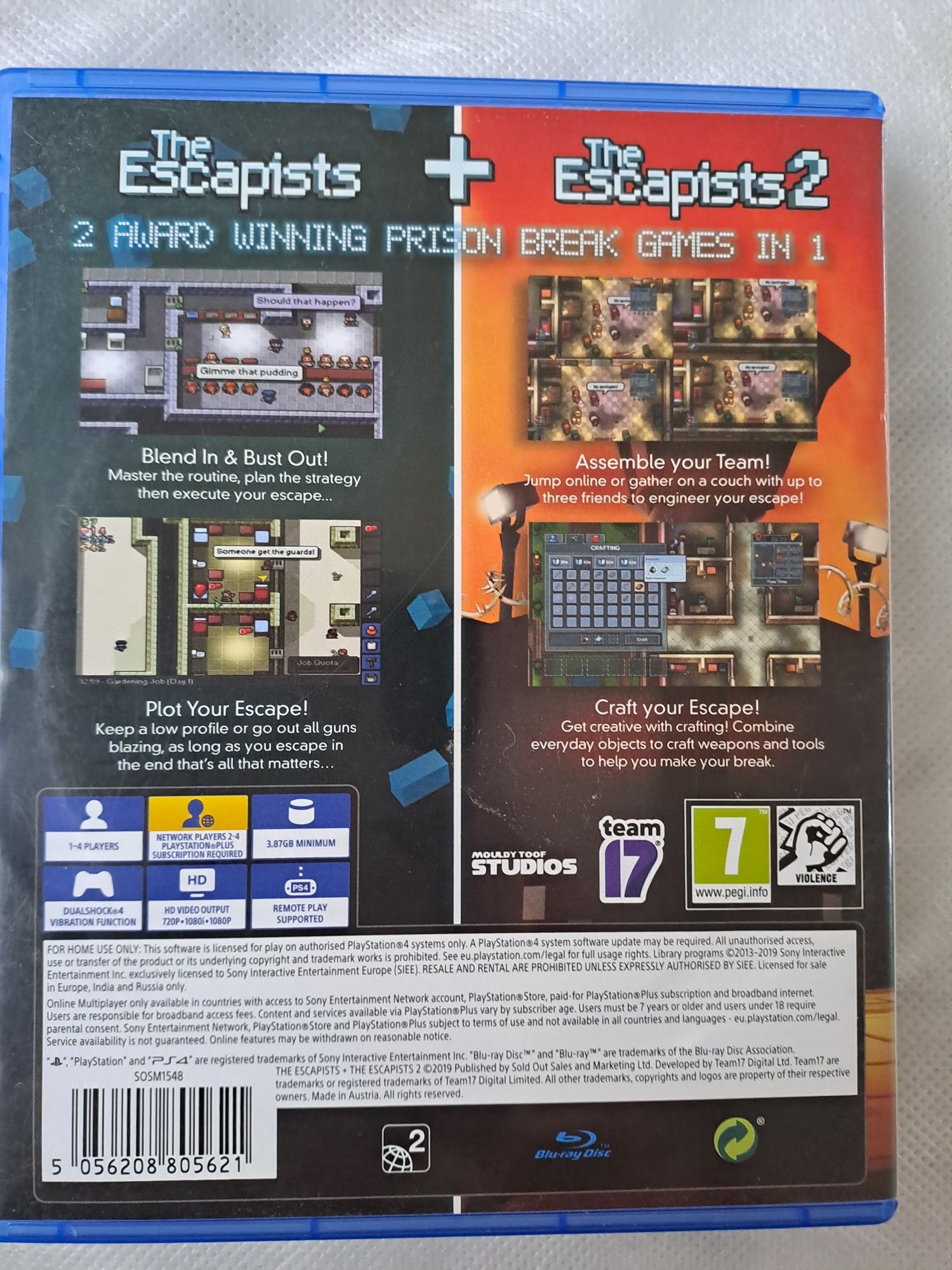 Gra Escapists +Escapists 2 na Ps4