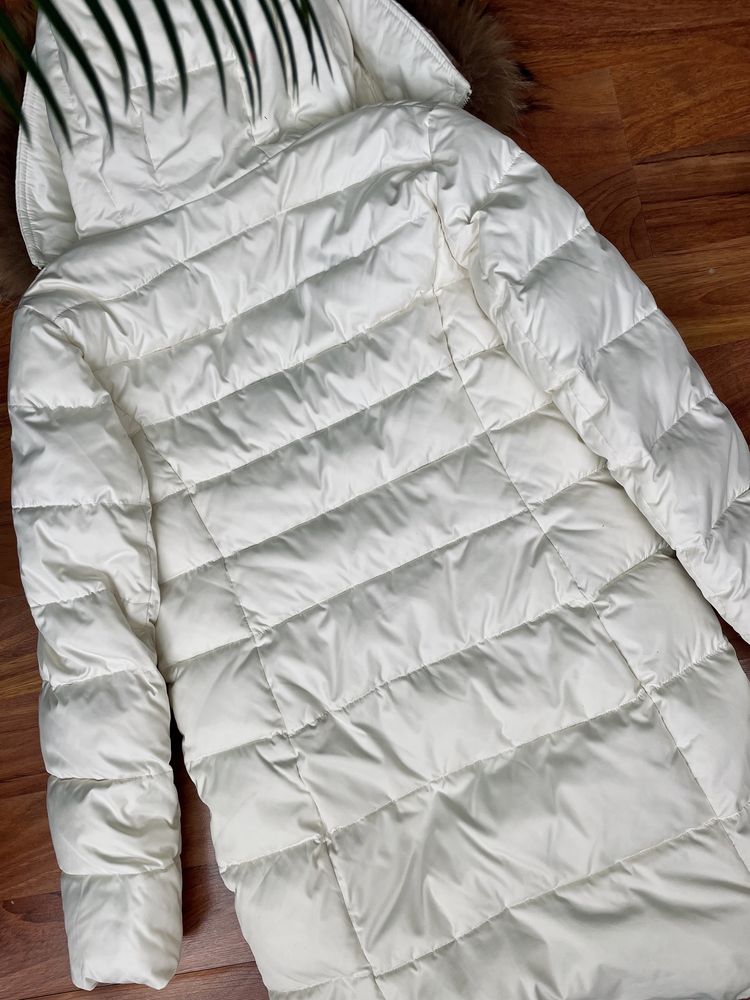 Трендовий пуховик, натуральне хутро, зимова куртка PeerCat, зимний мех