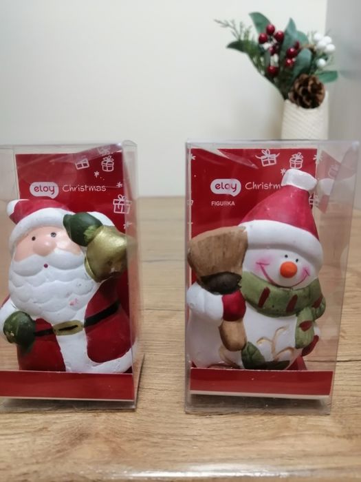 Figurki świąteczne ceramiczne nowe
