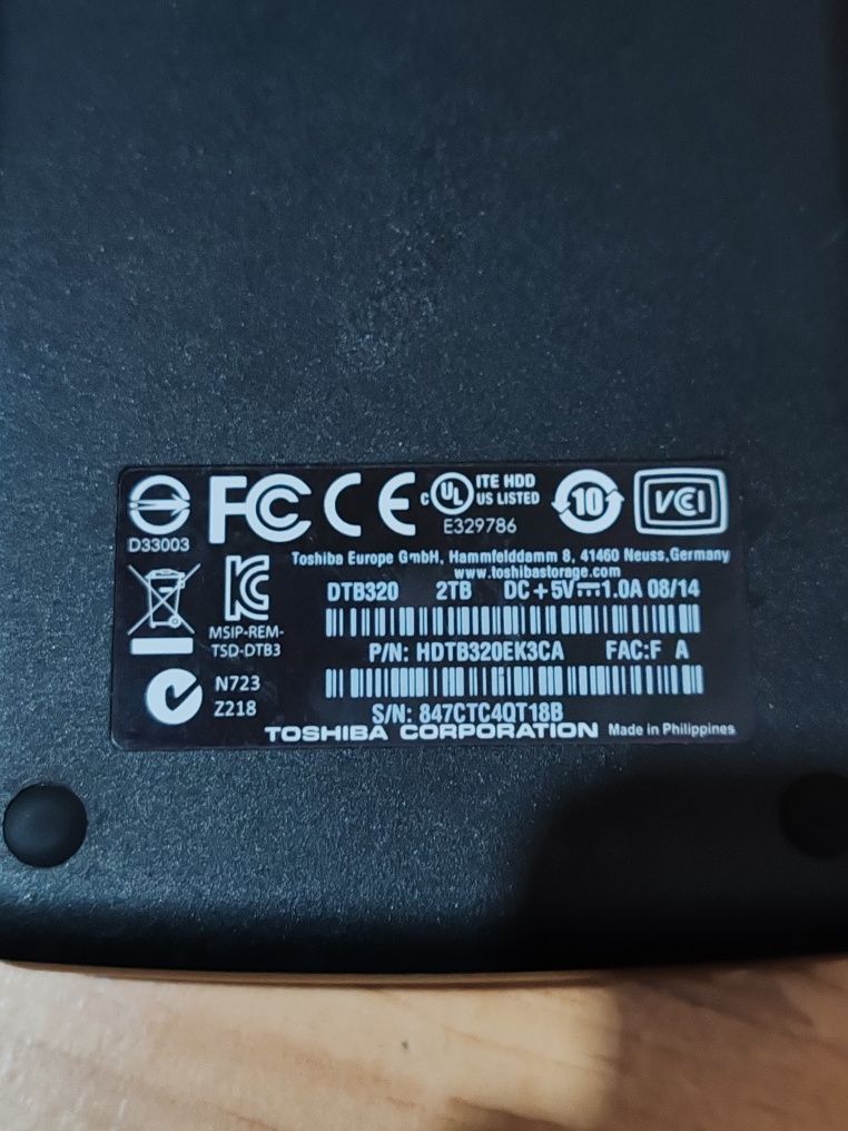 Toshiba 2TB Canvio Basics 2.5" USB 3.0 5lat GWARANCJA