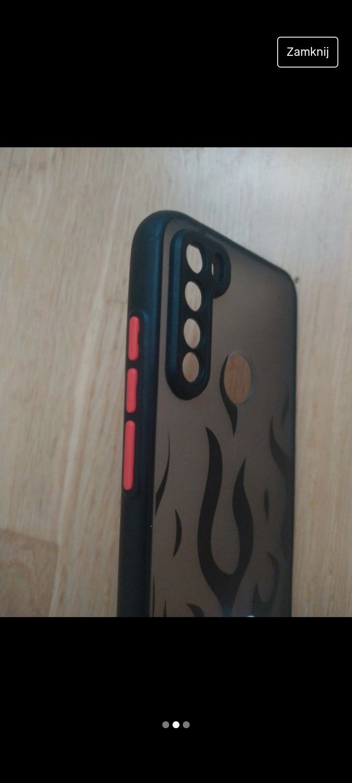 Etui płomienie na telefon Xiaomi Redmi Note 8t