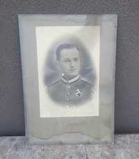 Stary portret żołnierz armia brytyjska fotografia