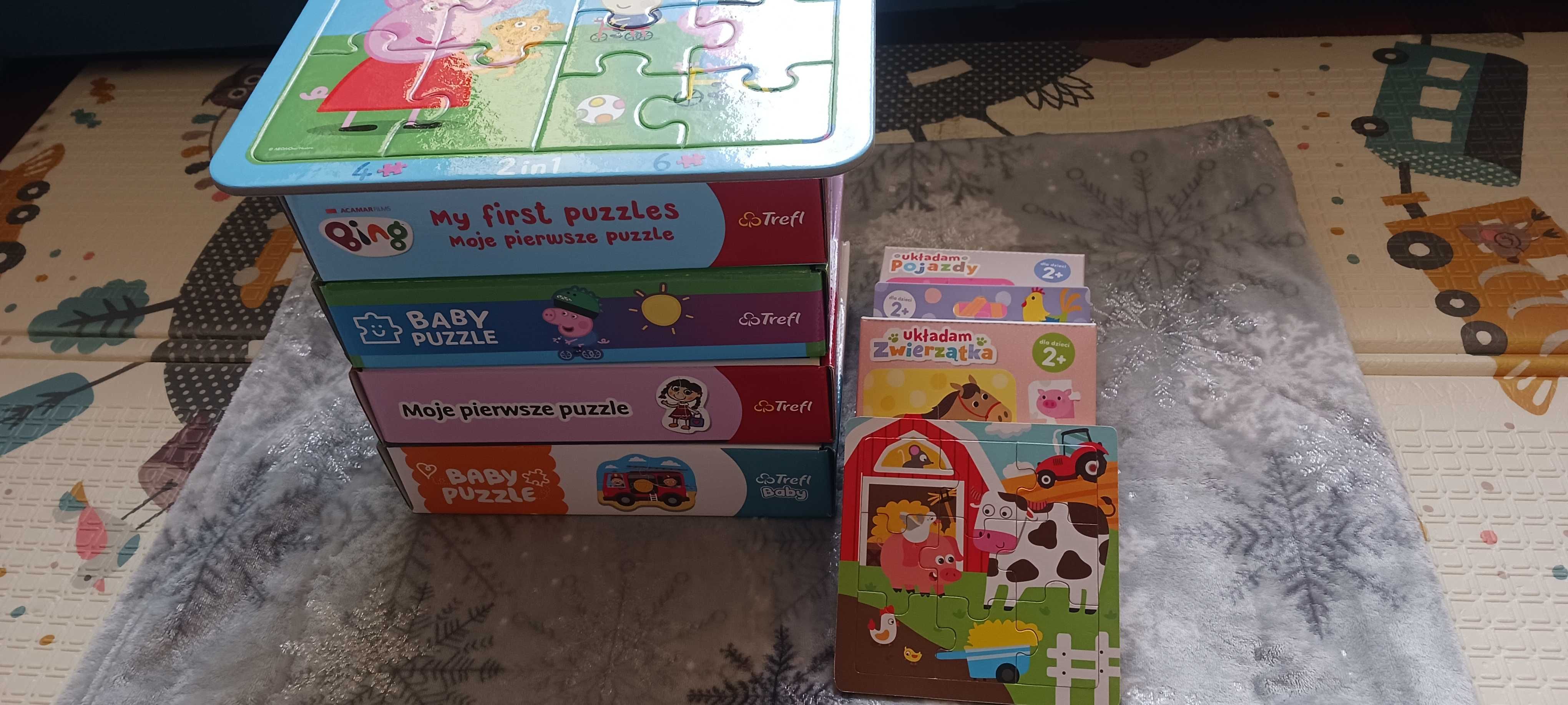 Duży zestaw puzzli 2+