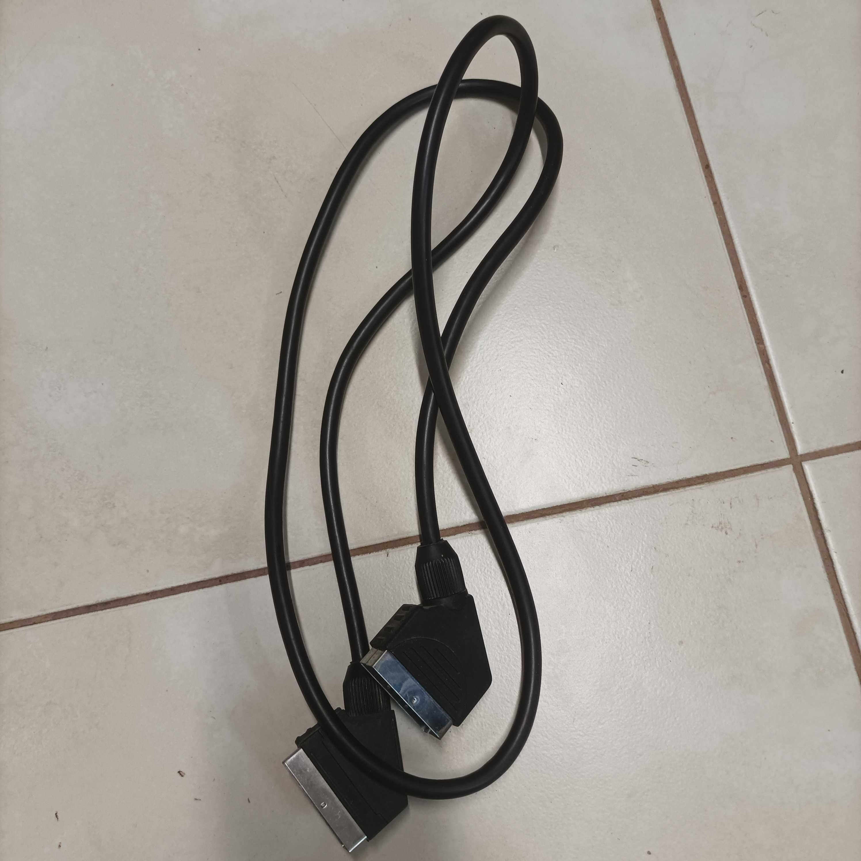 Kabel Euro Scart, Vivanco 1,5 m, pozłacany plus inne, zestaw