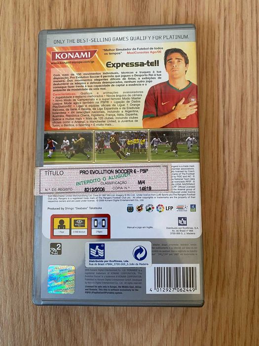 Pro Evolution Soccer 6 (PES6) - Jogo PSP - Platinum
