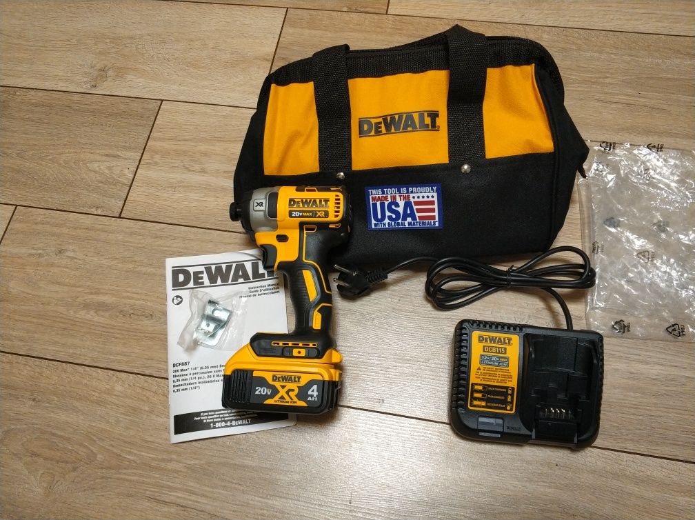 Хит!Шуруповерт аккумуляторный гайковерт импакт DeWalt DCF887 20 V