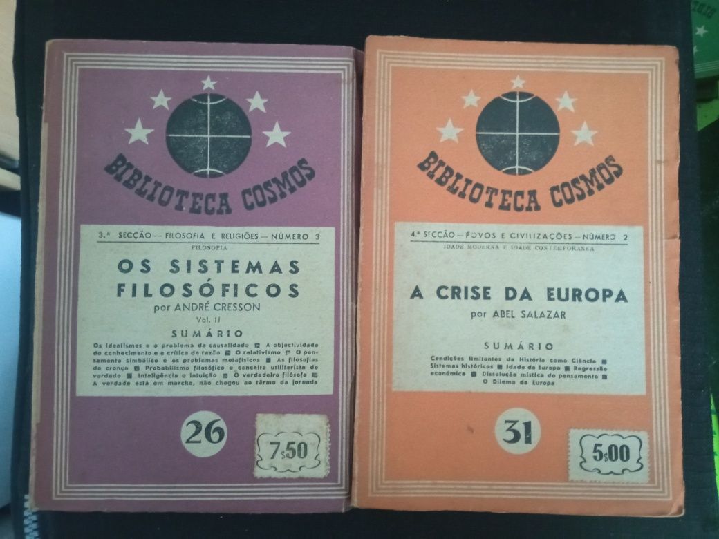 2 livros da Biblioteca Cosmos