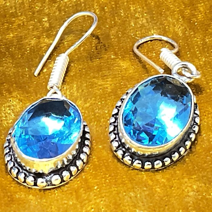 Brincos prata 925 compri,4 cm