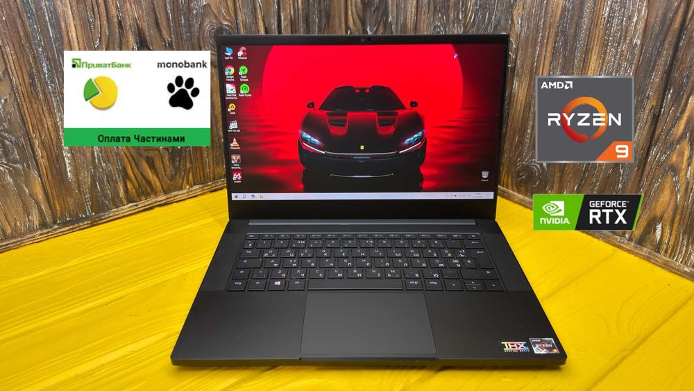 Потужний Ігровий Ноутбук Razer Blade 14 RZ09-0370/Ryzen 9/RTX 3070 8GB