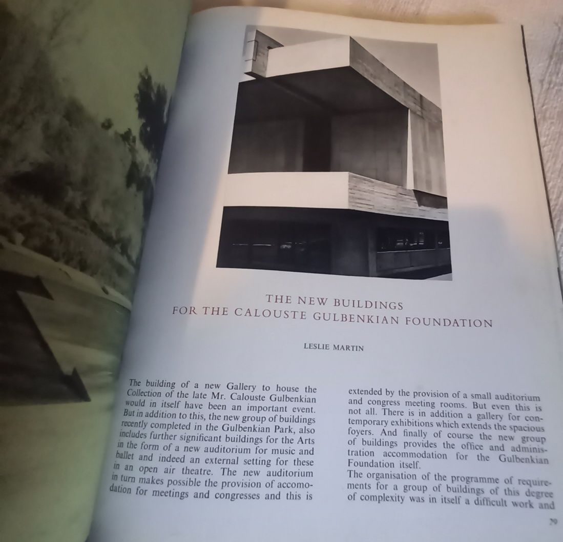 Revista Arquitetura edifício Fundação Calouste Gulbenkian