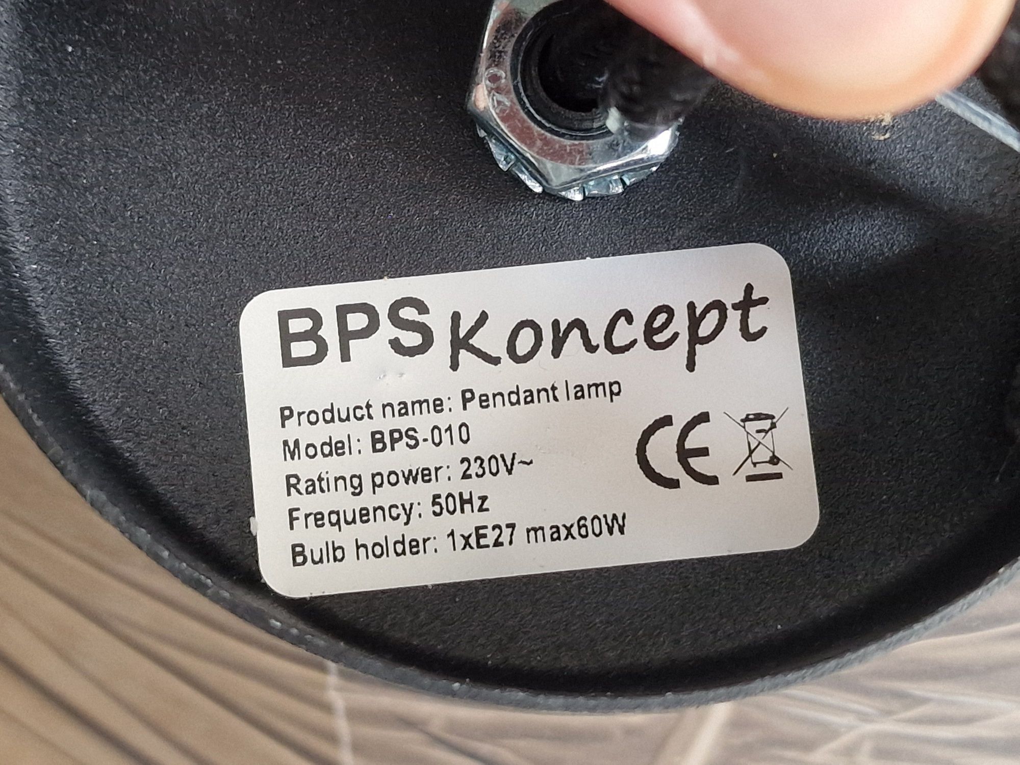 Lampa Satynowa wisząca BPS Koncept Pedant Lamp 0e0-088-50 Nieużywana