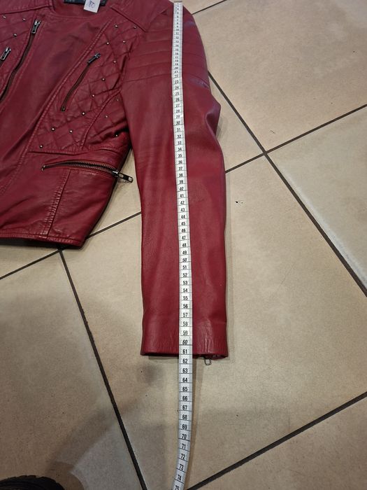 Ramoneska skórzana M stan bardzo dobry wymiary na zdjęciach