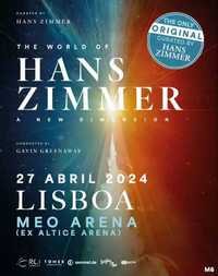 2 Bilhetes Hans Zimmer - A New Dimension 27 de Abril