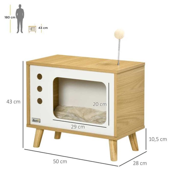 Casa cama para gatos «mesa» TV