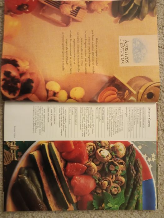 Vegetais: Entradas - pratos principais - saladas	- Como Novo!