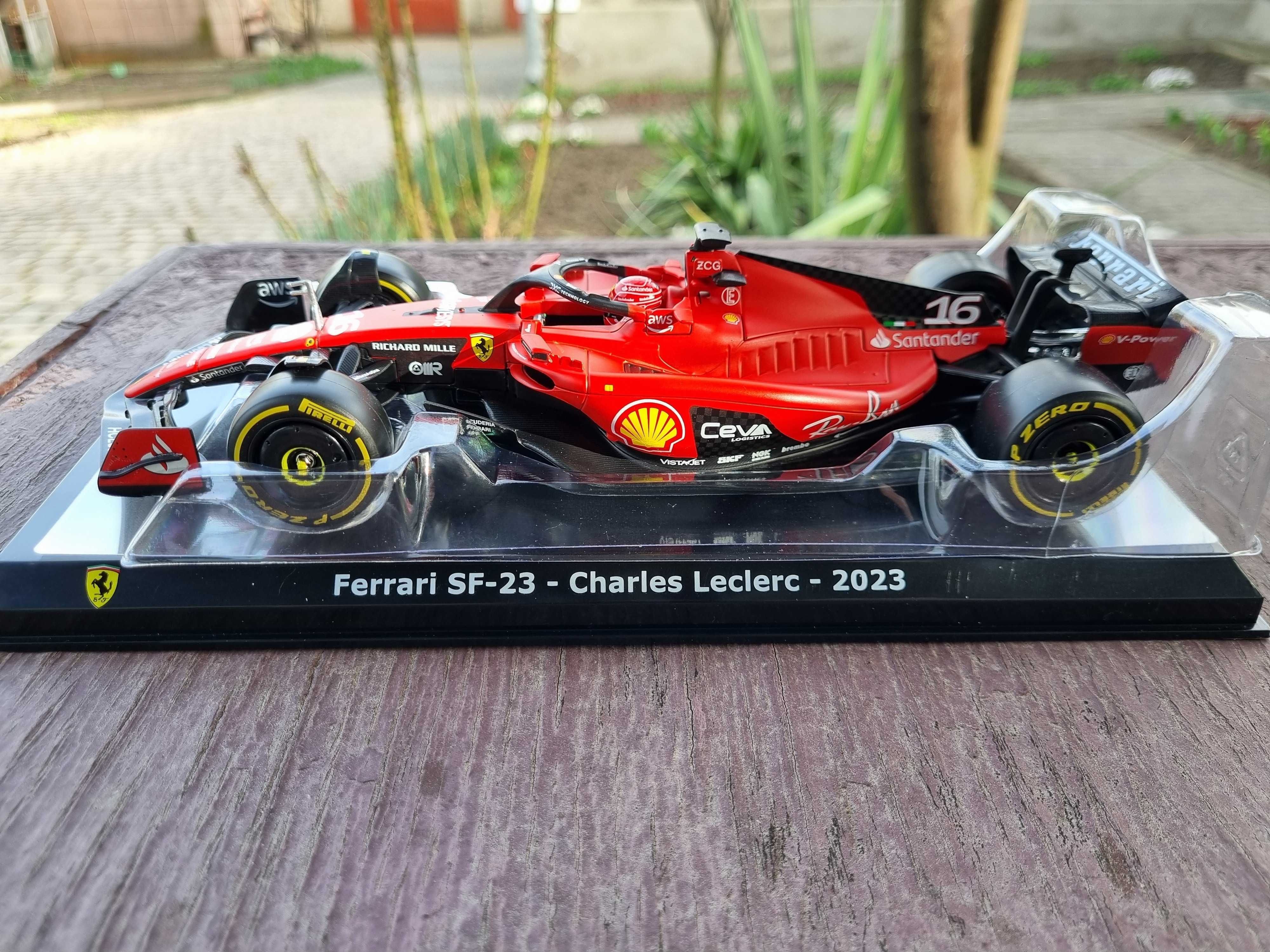 Модель автомобіля Bburago 1:24 #16 Leclerc 2023 F1 Scuderia Ferrari