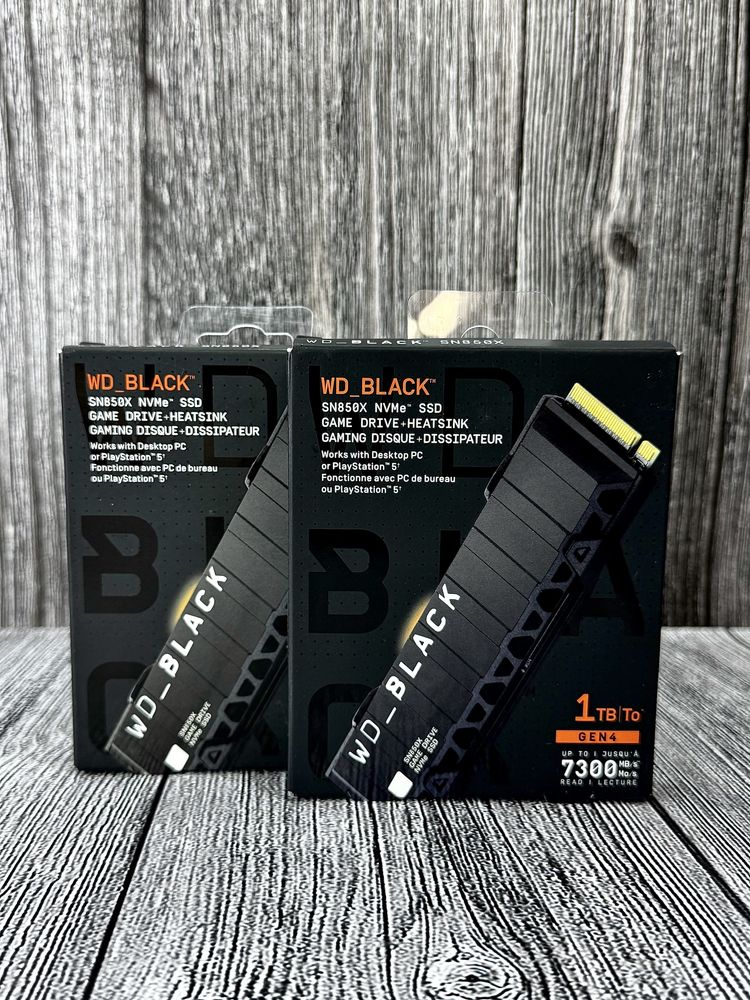 SSD диск Western Digital Black SN850X 1TB NVMe M.2 2280 PCIe 4.0 x4
