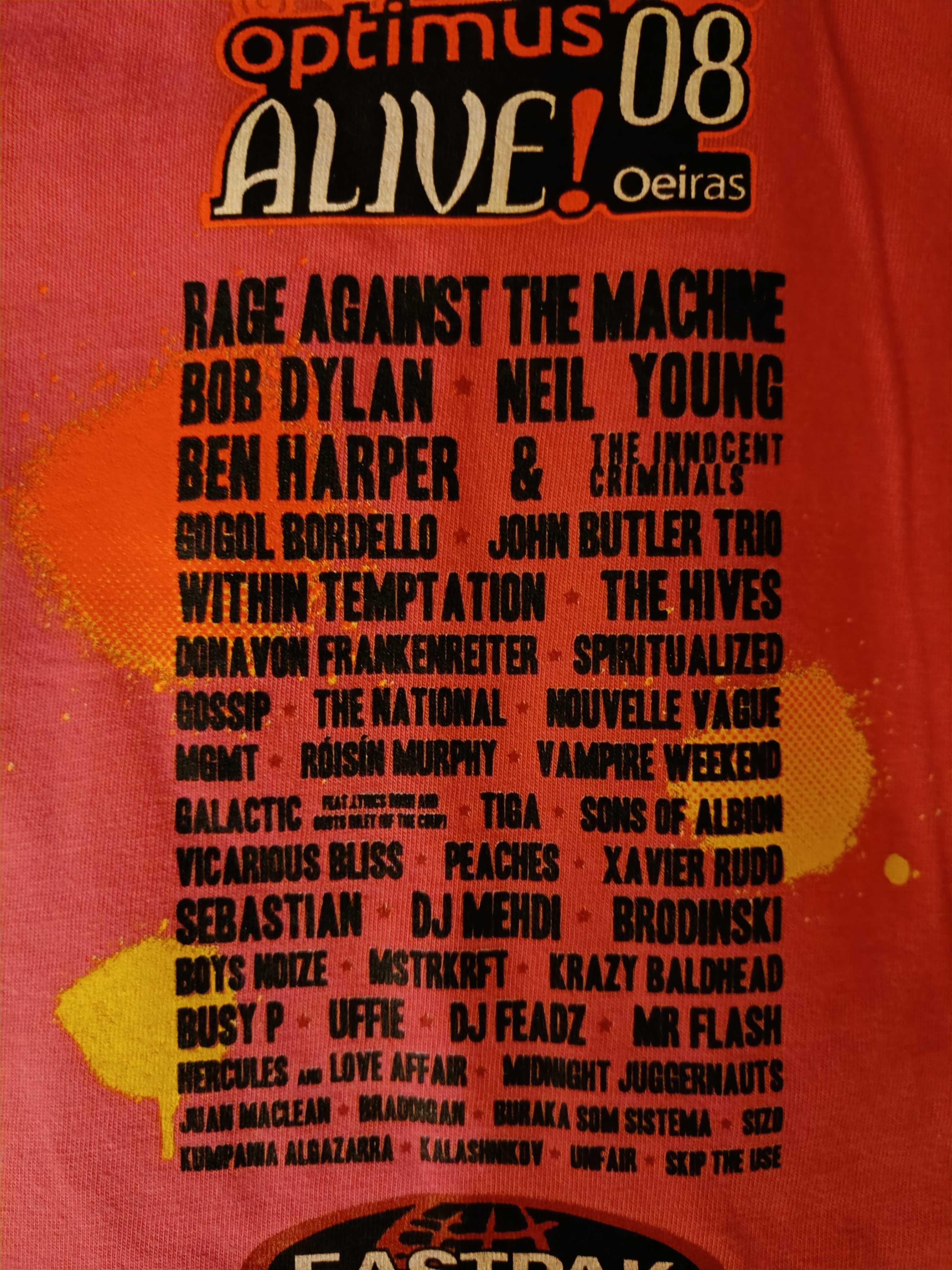 T-shirt Oficial Festival Optimus Alive 2008